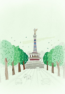 PSD 나무 식물 해외 사계절 계절 도로 길 해외여행 여행 백그라운드 일러스트 자동차 독일 풍경 사람없음 관광지 봄 세계여행 세계명소 티어가르텐 봄배경 국내일러스트 공원 유럽 육상교통 교통시설 세계 베를린 파일형식