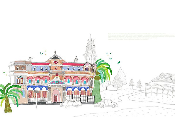 PSD 나무 식물 해외 건축물 사계절 계절 건축 해외여행 여행 백그라운드 일러스트 자동차 호텔 풍경 사람없음 건물 관광지 야자수 봄 세계여행 뉴질랜드 세계명소 앨버트공원 봄배경 국내일러스트 공원 육상교통 숙소 세계 오세아니아 파일형식