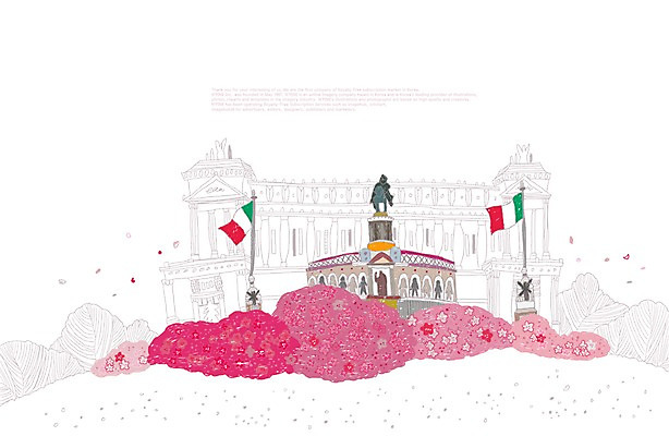 PSD 식물 해외 사계절 계절 꽃잎 꽃 해외여행 여행 백그라운드 일러스트 풍경 사람없음 관광지 봄 이탈리아 깃발 세계여행 국기 세계명소 베네치아 봄배경 국내일러스트 유럽 세계 파일형식