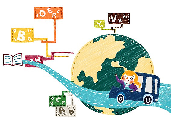 PSD 알파벳 영어 여자 어린이교육 교육 지구 어린이 해외여행 여행 백그라운드 일러스트 자동차 영어교육 한명 미소 웃음 사람 앉기 소녀 상반신 조기유학 유학 여자만 여자한명만 어린이만 소녀만 소녀한명만 국내일러스트 문자 1 해외 육상교통 모션 표정 파일형식