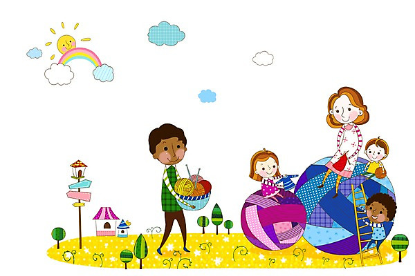 전신 PSD 나무 식물 구름 옷 여자 남자 딸 행복 아들 어린이 무지개 무늬 패턴 일러스트 사다리 가족 엄마 주택 함께함 서기 미소 웃음 사람 앉기 소녀 소년 여러명 성인 부모 태양 물방울무늬 화목 다정 자녀 원형 뜨개질 아빠 털실 실 다문화 다문화사회 다문화가정 실뭉치 국내일러스트 자연요소 도형 감정 다수 컨셉 관계 모션 표정 취미 건물 도구 사회_공동체 사회이슈 파일형식