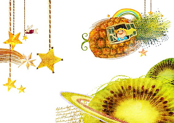 PSD 동물 여자 별 어린이 무지개 과일 일러스트 상상 키위 상상일러스트 한명 미소 웃음 사람 손짓 소녀 상반신 판타지 행성 토끼 우주선 파인애플 여자만 여자한명만 어린이만 소녀만 소녀한명만 국내일러스트 자연요소 1 포유류 모션 표정 반려동물 우주 열대과일 파일형식