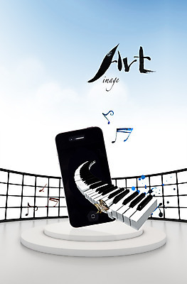 PSD 동물 편집 편집이미지 예술 악기 나비 곤충 음표 하늘 모바일 무선통신 사람없음 스마트폰 핸드폰 3D 통신기기 무대 피아노건반 건반 피아노 건반악기 전화기 입체 그림 편집3D 기호 음악 통신 전자제품 스마트기기 기계 디지털합성 파일형식