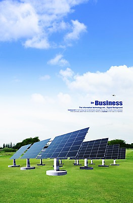 PSD 나무 식물 구름 편집 편집이미지 비즈니스 하늘 잔디 초원 사람없음 3D 풀 태양에너지 집열판 편집3D 자연요소 그린에너지 디지털합성 파일형식