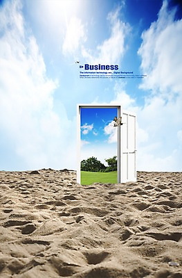 PSD 나무 식물 동물 구름 편집 편집이미지 모래 나비 곤충 비즈니스 자연 하늘 출입구 풍경 잔디 초원 사람없음 모래사장 3D 문 풀 입체 현관문 편집3D 자연요소 바다 디지털합성 생태계 파일형식