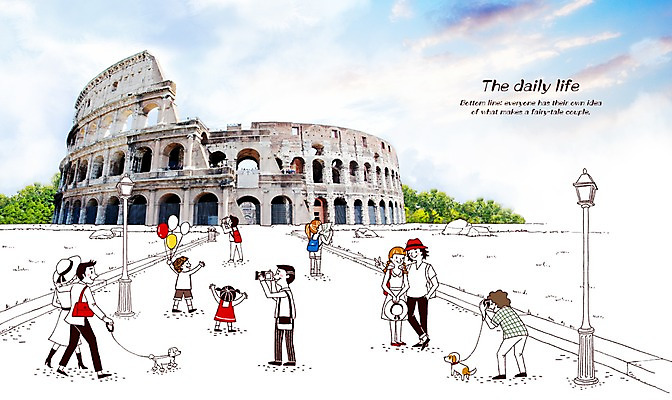 PSD 나무 식물 구름 편집이미지 라이프스타일 건축물 커플 여자 남자 한쌍 백그라운드 가로등 데이트 포토일러 하늘 합성일러스트 미소 웃음 사람 풍경 여러명 성인 건물 라이프 쌍 개 강아지 로마 콜로세움 반려 성인만 이미지편집 자연요소 공공시설 건축 다수 포유류 관계 표정 생활 반려동물 이탈리아 파일형식