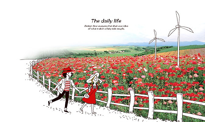 PSD 식물 편집이미지 라이프스타일 커플 여자 남자 꽃 한쌍 백그라운드 꽃밭 데이트 난간 포토일러 합성일러스트 미소 웃음 사람 풍경 성인 두명 라이프 울타리 풍차 에너지 쌍 풍력에너지 풍력기 성인만 이미지편집 관계 표정 생활 담장 그린에너지 파일형식