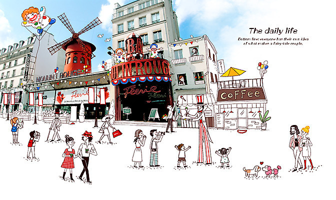 PSD 편집이미지 라이프스타일 커플 여자 남자 한쌍 백그라운드 데이트 포토일러 합성일러스트 미소 웃음 사람 풍경 빌딩 여러명 성인 건물 라이프 축제 공연 풍차 광대 쌍 피에로 만국기 뮤지컬 성인만 이미지편집 건축물 다수 관계 표정 이벤트 생활 국기 파일형식