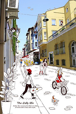 PSD 동물 편집이미지 라이프스타일 커플 여자 남자 악기 한쌍 백그라운드 데이트 포토일러 아침 거리 합성일러스트 미소 웃음 사람 풍경 빌딩 여러명 성인 건물 라이프 쌍 개 골목길 바이올린 출근 성인만 이미지편집 주간 건축물 길 음악 다수 포유류 관계 현악기 표정 생활 출퇴근 파일형식