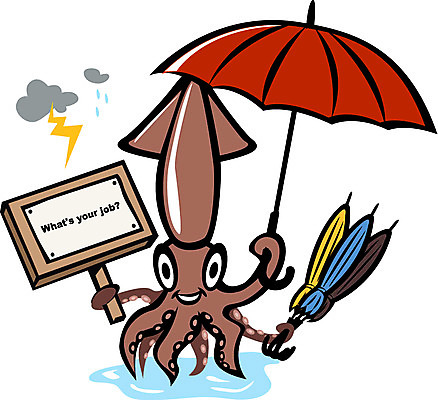 구름 직업 캐릭터 일러스트 우산 날씨 연체동물 안내 알림판 직업캐릭터 미소 웃음 사람없음 물 판매 바다동물 수중동물 비 번개 알림 먹구름 오징어 장사 장수_상인 일러캐릭터 AI파일 자연요소 동물 바다 무척추동물 표정 상업 파일형식 벡터 구름_자연