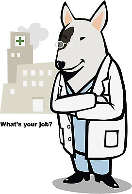 동물 구름 직업 캐릭터 일러스트 포유류 직업캐릭터 병원 미소 웃음 빌딩 사람없음 건물 의사 개 강아지 수의사 일러캐릭터 AI파일 자연요소 건축물 의학 표정 반려동물 의료진 파일형식 벡터