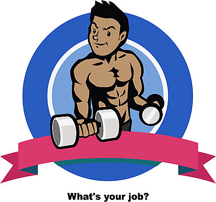 직업 캐릭터 배너 남자 리본 일러스트 홍보캐릭터 근육 프레임 틀 한명 서기 미소 웃음 사람 상반신 성인 레포츠 운동 헬스 아령 끈 서비스 트레이너 근육질 일러캐릭터 AI파일 1 모션 레저 표정 건강 몸매 파일형식 벡터