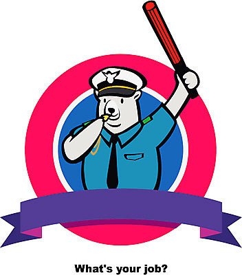 동물 직업 캐릭터 배너 리본 동물캐릭터 일러스트 프레임 직업캐릭터 틀 사람없음 끈 경찰 전문직 호루라기 곰캐릭터 북극곰 경찰복 경찰봉 교통경찰 일러캐릭터 AI파일 유니폼 곰 파일형식 벡터