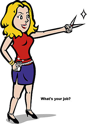 전신 직업 캐릭터 여자 포즈 일러스트 홍보캐릭터 가위 한명 서기 미소 웃음 사람 성인 디자이너 미용사 서비스 미용가위 생활서비스 일러캐릭터 AI파일 1 모션 문구용품 가위_도구 표정 미용용품 파일형식 벡터