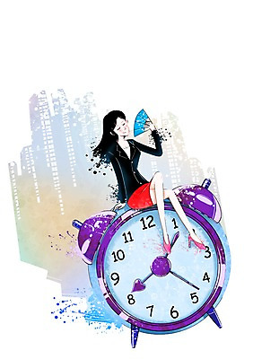 전신 PSD 여자 시계 일러스트 비즈니스 휴식 한명 미소 웃음 사람 앉기 정장 빌딩 성인 건물 눈감음 자명종 직장인 비즈니스우먼 부채 탁상시계 괘종시계 부채질 여자만 여자한명만 성인여자만 성인만 국내일러스트 직업 1 건축물 옷 컨셉 모션 표정 알람 파일형식