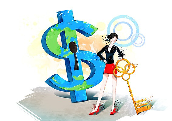 전신 PSD 기호 여자 지구 허리손 일러스트 비즈니스 열쇠 자물쇠 한명 서기 미소 웃음 사람 정장 성인 달러 직장인 비즈니스우먼 화폐기호 잠금 단위 여자만 여자한명만 성인여자만 성인만 국내일러스트 직업 문자 1 옷 포즈 돈 모션 표정 화폐 보안 파일형식