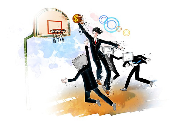 전신 PSD 남자 일러스트 비즈니스 공 넥타이 농구 농구공 서기 사람 정장 여러명 성인 달리기 직장인 비즈니스맨 골대 농구대 남자만 성인남자만 성인만 국내일러스트 직업 잡화 옷 다수 모션 구기 파일형식