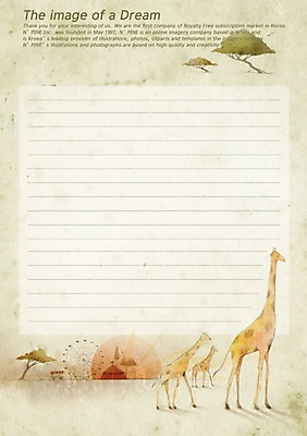 PSD 나무 식물 동물 템플릿 선 줄 포유류 상상 문구용품 프레임 동물원 틀 사람없음 판타지 태양 공백 놀이공원 꿈 편지 기린 편지지 레터폼 이미지템플릿 자연요소 테마파크 오브젝트 파일형식