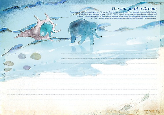 PSD 동물 템플릿 선 줄 바다 포유류 상상 조개 어패류 문구용품 코끼리 프레임 틀 해변 사람없음 물 판타지 공백 꿈 소라 편지 편지지 레터폼 이미지템플릿 자연요소 오브젝트 파일형식