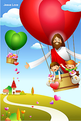 구름 여자 남자 행복 기독교 종교 길 어린이 백그라운드 일러스트 미소 웃음 사람 소녀 소년 여러명 성인 교회 믿음 희망 기구 열기구 하트 예수 국내일러스트 AI파일 자연요소 모양 감정 다수 항공교통 종교건축 표정 건물 신_종교 파일형식 벡터