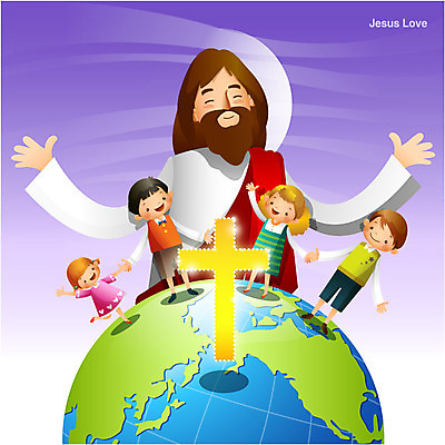 여자 남자 행복 기독교 종교 지구 어린이 백그라운드 십자가 일러스트 미소 웃음 사람 소녀 소년 여러명 성인 믿음 희망 예수 국내일러스트 AI파일 감정 다수 표정 신_종교 파일형식 벡터