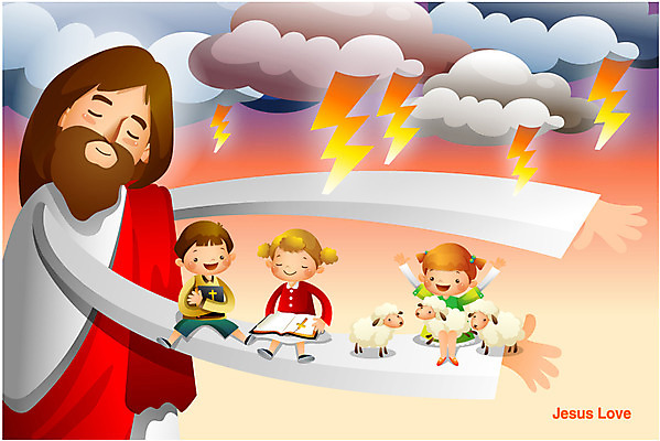 동물 구름 여자 남자 행복 기독교 종교 어린이 백그라운드 일러스트 포유류 미소 웃음 사람 소녀 소년 여러명 성인 책 믿음 성경 희망 양 예수 번개 먹구름 국내일러스트 AI파일 자연요소 감정 다수 종교용품 날씨 표정 신_종교 파일형식 벡터 구름_자연