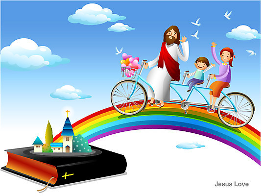 동물 구름 여자 남자 행복 기독교 종교 어린이 백그라운드 무지개 일러스트 조류 미소 웃음 사람 손짓 소녀 소년 여러명 성인 책 교회 믿음 자전거 성경 희망 예수 국내일러스트 AI파일 자연요소 감정 다수 종교용품 종교건축 모션 표정 건물 바이크 신_종교 파일형식 벡터