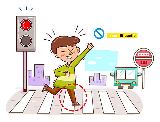 전신 남자 일러스트 자동차 버스 한명 서기 미소 웃음 사람 빌딩 성인 건물 예절 횡단보도 역 버스정류장 신호등 신호 공공예절 공공장소 매너 무단횡단 무단 국내일러스트 AI파일 1 건축물 육상교통 교통시설 모션 대중교통 표정 장소 보행로 횡단 파일형식 벡터