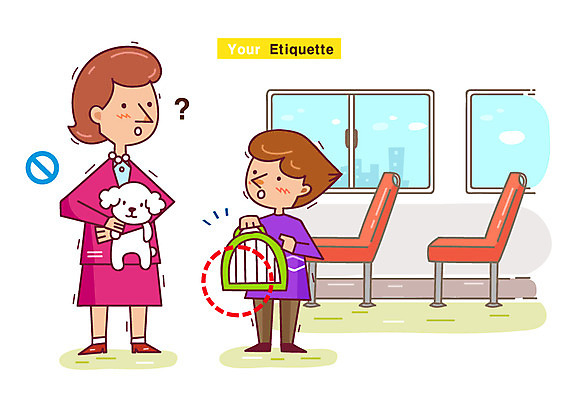 전신 여자 남자 반려견 어린이 의자 일러스트 창문 포유류 버스 대중교통 서기 사람 소년 성인 두명 반려동물 예절 개 강아지 보호장비 공공예절 개집 공공장소 매너 펫티켓 국내일러스트 AI파일 동물 육상교통 교통수단 가구 모션 장소 장비 애견용품 파일형식 벡터