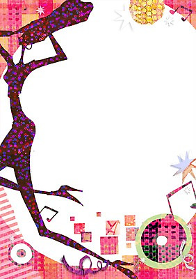 전신 PSD 배너 여자 실루엣 별 음악 액자 백그라운드 음표 일러스트 프레임 그림자 틀 한명 서기 사람 이벤트 성인 스피커 춤 미러볼 여자만 여자한명만 성인여자만 성인만 국내일러스트 자연요소 1 기호 음향기기 모션 문화예술 촬영기법 장식 파일형식