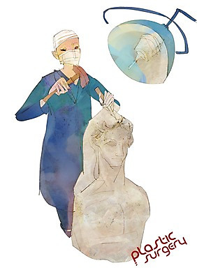 PSD 우먼라이프 라이프스타일 여자 조각 일러스트 마스크 한명 사람 성인 라이프 조각상 뷰티 의사 변화 성형수술 망치 마네킹 수술복 여의사 조각_조소 여자만 여자한명만 성인여자만 성인만 국내일러스트 1 컨셉 생활 조형물 의료진 공구 가운 수술 조소 파일형식