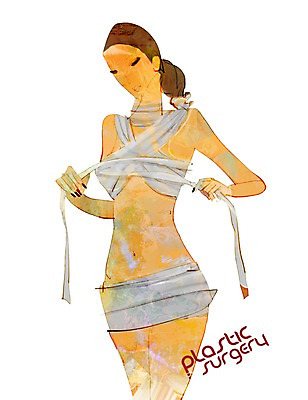 PSD 우먼라이프 라이프스타일 여자 일러스트 한명 서기 사람 성인 라이프 신체부위 뷰티 변화 성형수술 가슴 붕대 가슴수술 압박붕대 여자만 여자한명만 성인여자만 성인만 국내일러스트 1 컨셉 모션 생활 수술 파일형식