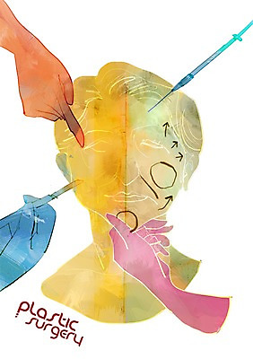 PSD 우먼라이프 라이프스타일 손 노년 얼굴 일러스트 주사기 한명 라이프 신체부위 뷰티 머리 변화 칼 성형수술 팔 보톡스 메스 수술매스 노인만 성인만 국내일러스트 1 컨셉 의료기기 사람 성인 생활 수술 수술도구 파일형식