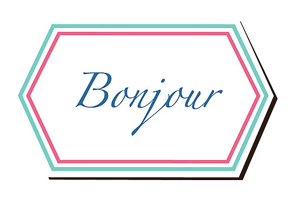 알파벳 영어 선 줄 스티커 일러스트 사람없음 꼬리표 라벨 봉쥬르 국내일러스트 AI파일 문자 프레임 파일형식 벡터