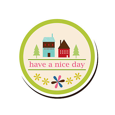 나무 식물 알파벳 영어 꽃 스티커 꽃무늬 일러스트 주택 사람없음 건물 꼬리표 라벨 국내일러스트 AI파일 문자 건축물 무늬 프레임 파일형식 벡터