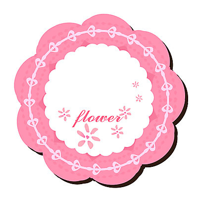 모양 식물 알파벳 영어 꽃 분홍색 컬러 스티커 무늬 꽃무늬 일러스트 사람없음 꼬리표 라벨 물방울무늬 원형 국내일러스트 AI파일 도형 문자 프레임 파일형식 벡터