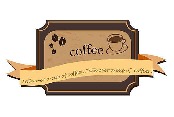 알파벳 영어 리본 커피 음료 스티커 일러스트 잔 사람없음 컵 꼬리표 라벨 원두 끈 차 커피잔 찻잔 국내일러스트 AI파일 문자 식기 프레임 파일형식 벡터