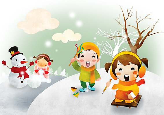 전신 PSD 나무 식물 구름 계절 여자 남자 어린이 백그라운드 겨울 일러스트 눈사람 미소 웃음 사람 풍경 소녀 소년 세명 나뭇가지 눈 언덕 썰매 팽이 팽이치기 눈덩이 팽이돌리기 팽이채 어린이만 겨울배경 국내일러스트 자연요소 날씨 눈_날씨 표정 놀이용품 전통놀이 파일형식