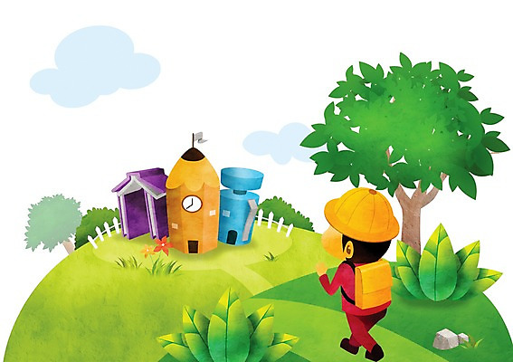 전신 PSD 나무 식물 모자 계절 남자 어린이 백그라운드 잎 가방 일러스트 한명 서기 사람 풍경 울타리 걷기 봄 유치원 언덕 신학기 화단 남자한명만 어린이만 봄배경 국내일러스트 1 잡화 교육 모션 담장 남자만 파일형식