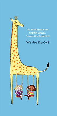 전신 PSD 외국인 동물 여자 어린이 일러스트 포유류 함께함 미소 웃음 사람 앉기 소녀 두명 기린 그네 다문화 어린이세상 다인종 소통 여자만 어린이만 소녀만 국내일러스트 컨셉 모션 표정 인종 사회이슈 파일형식