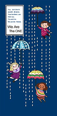 전신 PSD 외국인 여자 어린이 일러스트 우산 날씨 함께함 서기 미소 웃음 사람 소녀 여러명 비 빗방울 다문화 어린이세상 다인종 소통 여자만 어린이만 소녀만 국내일러스트 자연요소 다수 컨셉 모션 표정 인종 비_날씨 사회이슈 파일형식