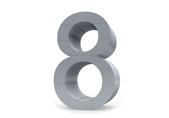 PSD 편집이미지 문자 기호 컬러 글꼴 사람없음 그래픽 숫자 3D소스 3D 회색 8 입체 아라비아숫자 팔 편집소스 편집3D 신체부위 디지털합성 파일형식