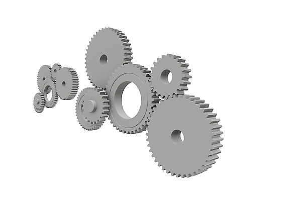 PSD 편집이미지 컬러 사람없음 그래픽 3D소스 3D 기계 회색 바퀴 원형 부속품 작음 크기 큼 입체 오브젝트 톱니바퀴 사이즈 기어 편집소스 편집3D 도형 디지털합성 파일형식
