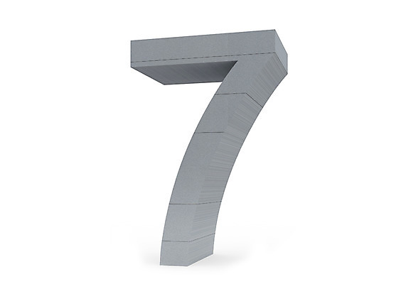 PSD 편집이미지 문자 기호 컬러 글꼴 사람없음 그래픽 숫자 3D소스 3D 회색 칠 입체 아라비아숫자 7 편집소스 편집3D 디지털합성 파일형식