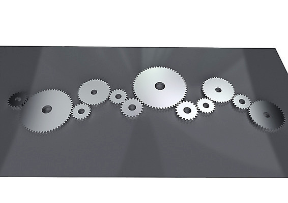 PSD 편집이미지 컬러 사람없음 그래픽 3D소스 3D 기계 회색 바퀴 부속품 작음 크기 큼 입체 오브젝트 톱니바퀴 사이즈 기어 편집소스 편집3D 디지털합성 파일형식