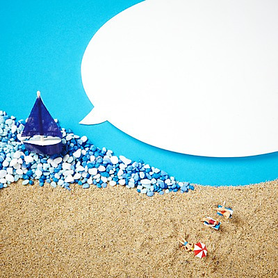 포토 JPG 스튜디오촬영 배너 계절 종이 모래 백그라운드 컨셉 말풍선 프레임 알림판 실내 틀 해변 사람없음 여름 모래사장 모형 미니어처 피규어 돌_바위 조약돌 메모지 돛단배 알림 선박 국내포토 바다 수상교통 배_교통 내부 사무용품 파일형식