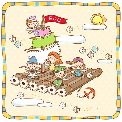 나무 식물 구름 여자 어린이교육 교육 남자 어린이 백그라운드 일러스트 천사 프레임 함께함 어류 틀 미소 웃음 사람 소녀 소년 여러명 친구 태양 물방울무늬 탐험 즐거움 소통 뗏목 어린이만 국내일러스트 AI파일 자연요소 감정 교통수단 다수 컨셉 무늬 배_교통 관계 표정 수중동물 파일형식 벡터