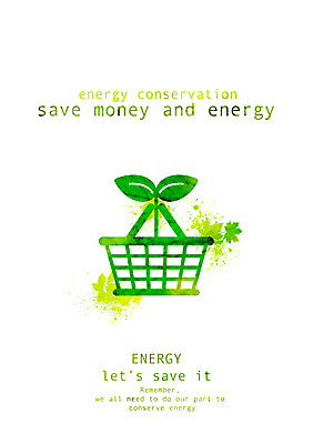 PSD 식물 캠페인 잎 일러스트 사람없음 초록색 바구니 새싹 에너지 절약 그린에너지 사회이슈 장바구니 에너지절약 절약생활 국내일러스트 컬러 컨셉 쇼핑 파일형식