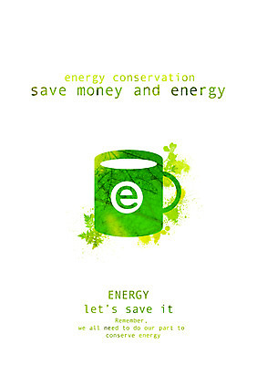 PSD 식물 캠페인 잎 일러스트 잔 사람없음 컵 초록색 에너지 머그컵 절약 그린에너지 사회이슈 에너지절약 절약생활 국내일러스트 식기 컬러 컨셉 파일형식