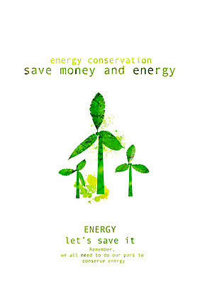 PSD 식물 캠페인 잎 일러스트 사람없음 초록색 에너지 절약 그린에너지 풍력에너지 사회이슈 에너지절약 풍력기 절약생활 국내일러스트 컬러 컨셉 파일형식